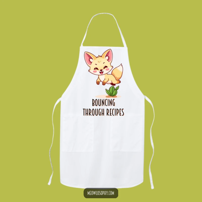 Funny Fennec Fox Cactus Apron - Hilarious Kitchen Fun for Desert Lovers