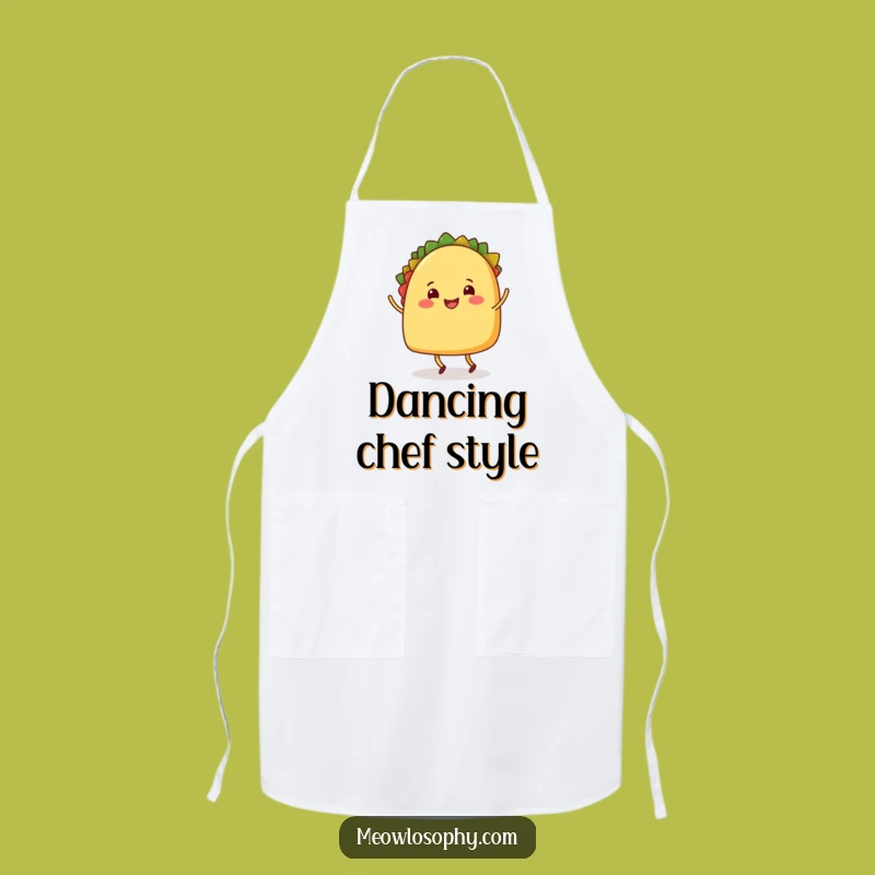 Funny Taco Dancer Apron, Kitchen Fiesta Wear, Perfect Funny Gift