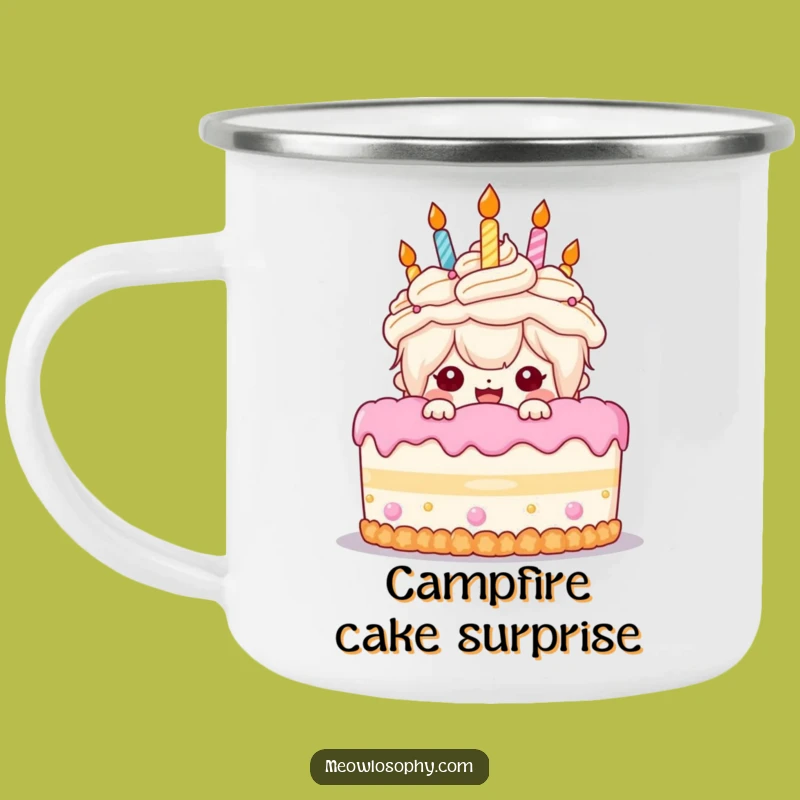 Funny Birthday Cake Camping Mug: Your Celebration Companion