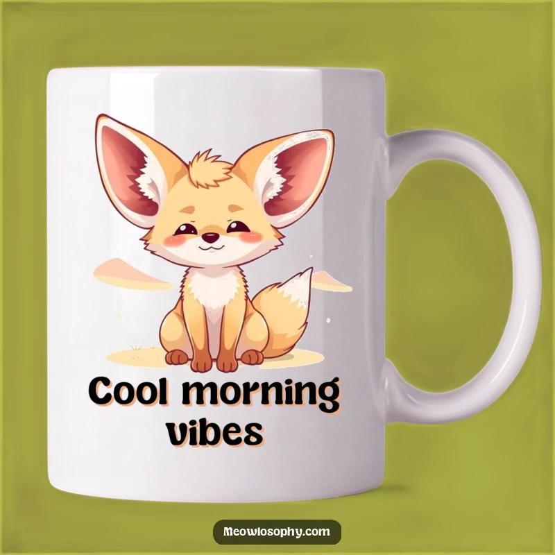 Funny Fennec Fox Breeze Mug: Relaxed & Humorous Gift for Desert Lovers