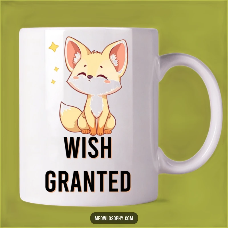 Funny Fennec Fox Star Gazer Mug: Curious and Humorous Gift for Dreamers