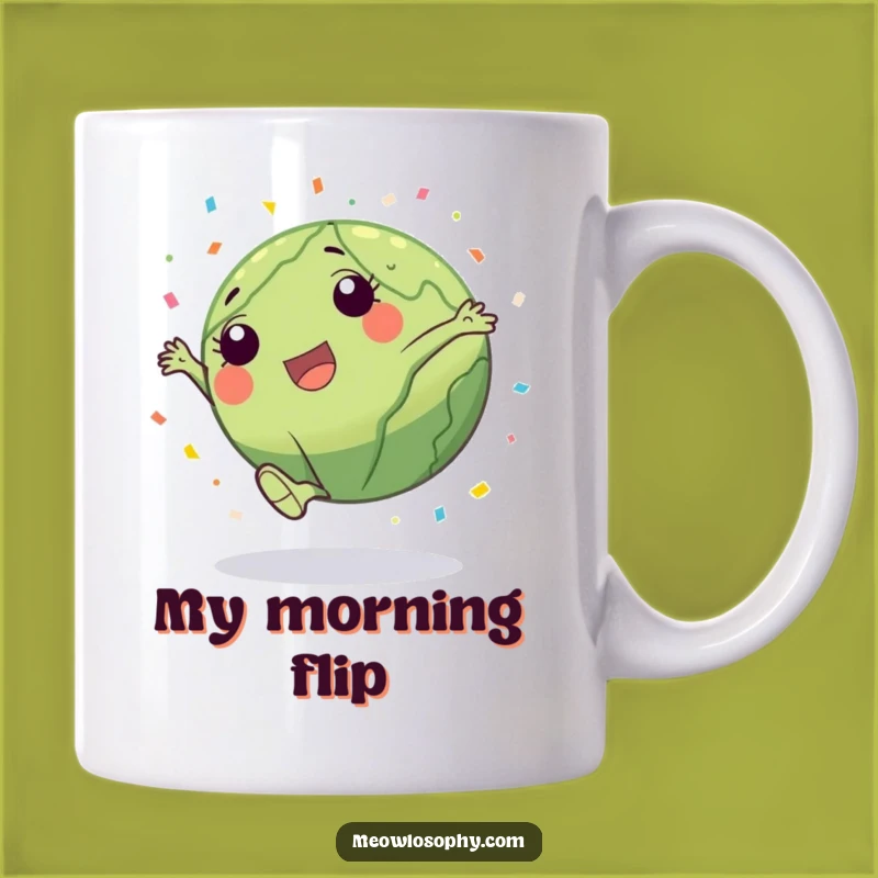 Funny Earth Cartwheel Confetti Mug - Joyful Celebration Gift Idea