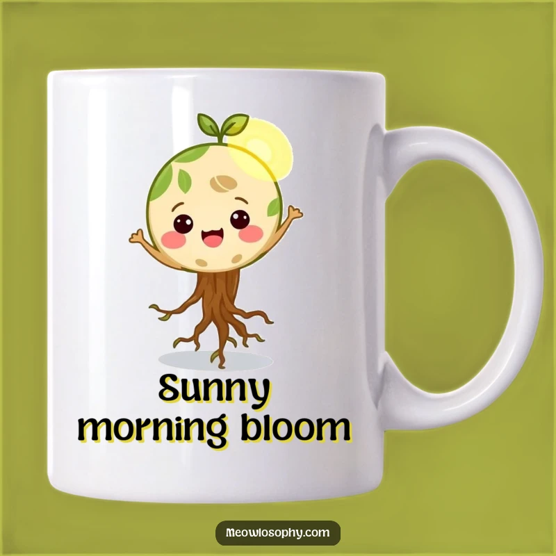 Funny Earth Roots Dancing Mug - Happy Planet Eco Gift
