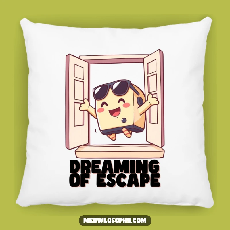 Escape Artist Pillow: Cuddle Up with this Funny Toaster for Quirky Comfort