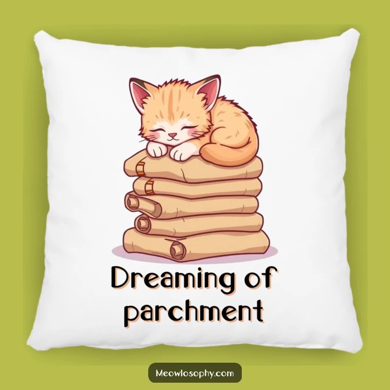 Funny Sleepy Kitten Pillow: Soft Scroll Napper, Cozy Cat Cushion Gift