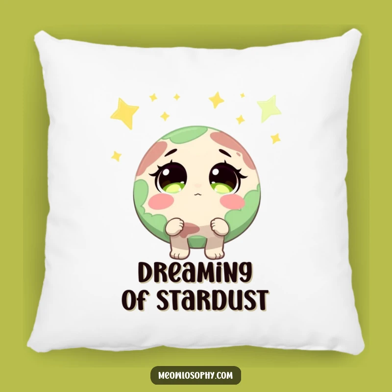 Funny Earth Starry Eyes Pillow - Cozy & Dreamy Accent Gift