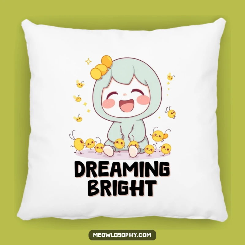 Funny Firefly Laugh Pillow: Cute Character Comfort for a Hilarious Home Gift