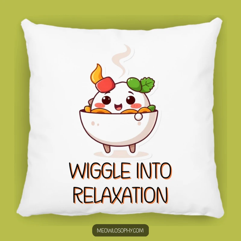 Funny Fajita Bowl Pillow: Cozy and Cute Wiggling Comfort