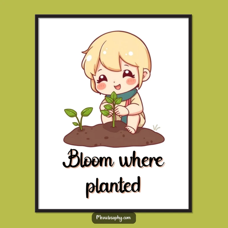 Funny Gardener Digital Art: Instant Hilarious Growth Download