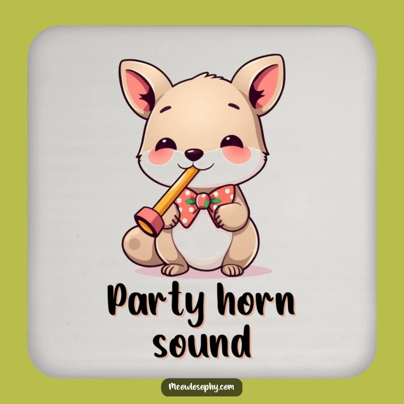 Funny Kazoo Animal Coasters: Festive Bowtie Protection for a Hilarious Drink Gift Set