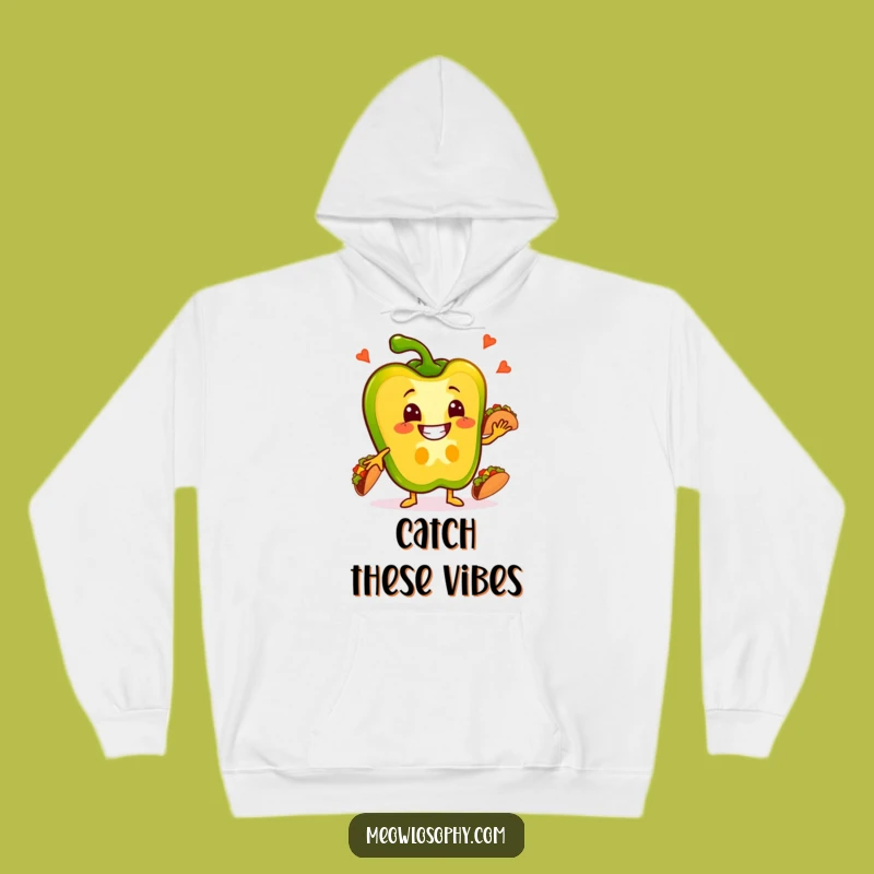 Funny Pepper Taco Juggler Hoody - Cozy Veggie Fiesta Sweatshirt, Perfect Humorous Gift