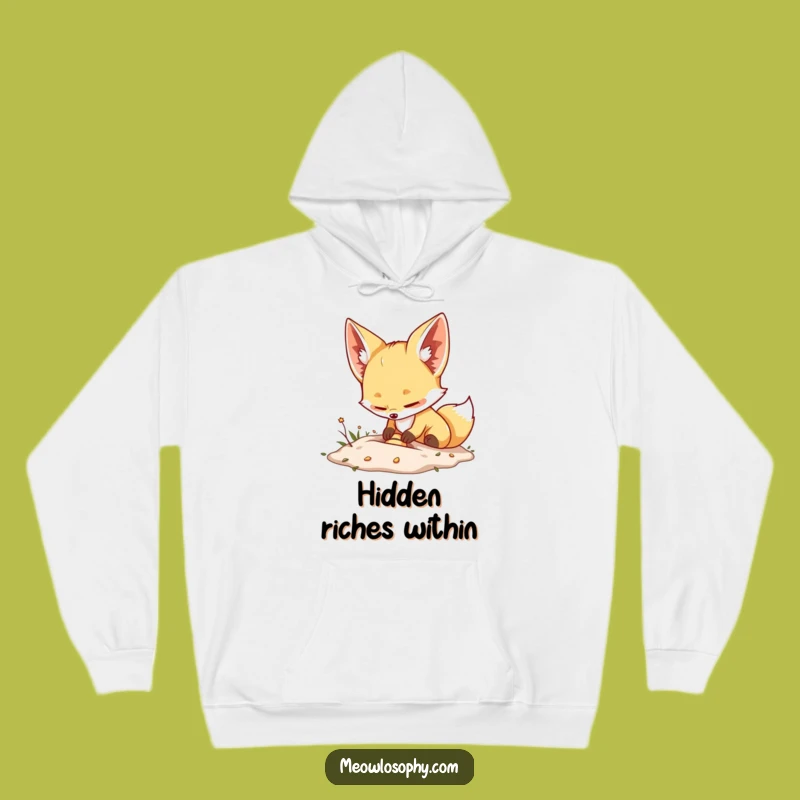 Cozy Funny Fennec Fox Hoodie: Adorable Treasure Hunter Gift for Ultimate Comfort