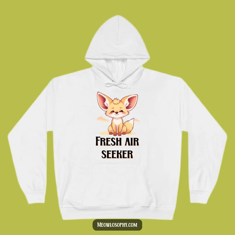 Cozy Funny Fennec Fox Hoodie: Relaxed Breeze Gift for Ultimate Comfort