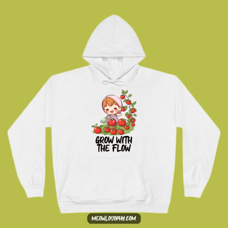 Cozy Funny Gardener Hoodie: Warm & Hilarious Tomato Watering Gift