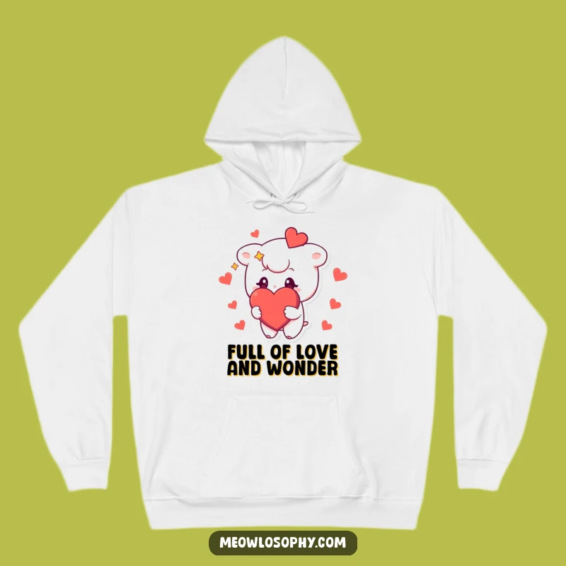 Cozy Funny Starry-Eyed Character Hoodie: Warmth and Love