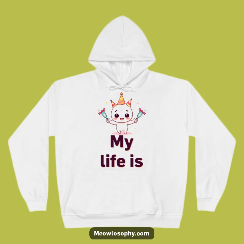 Funny Juggler Hoodie: Cozy Character with Crackers, Warm Party Gift