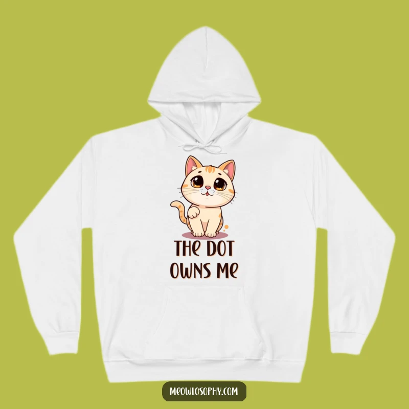 Funny Laser Cat Hoodie: Cozy Feline Chasing Dot Comfort Gift