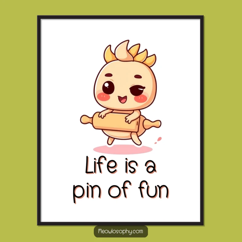 Free Printable Wall Art: Fajita Roller, Whimsical Downloadable Decor