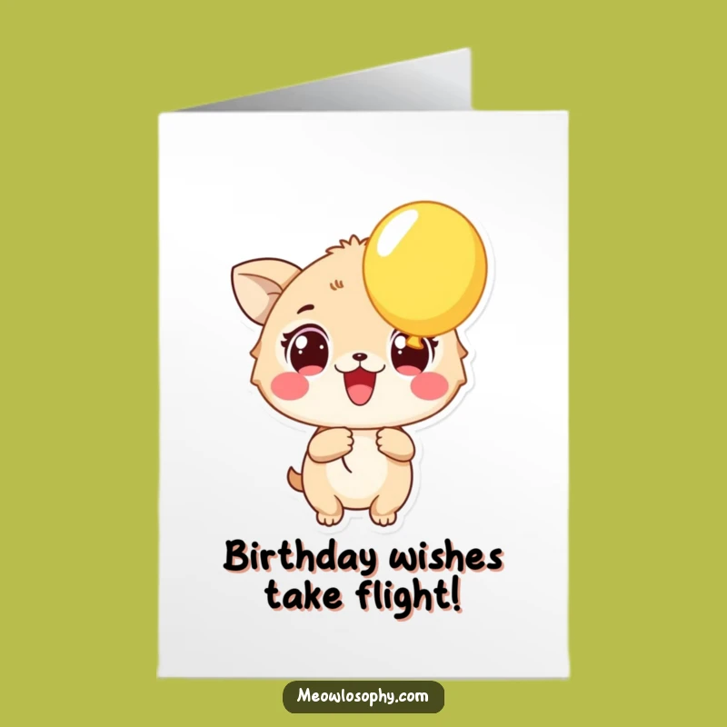 Free Printable Excited Balloon Birthday Card: Fun Downloadable Gift for a Joyful Day!