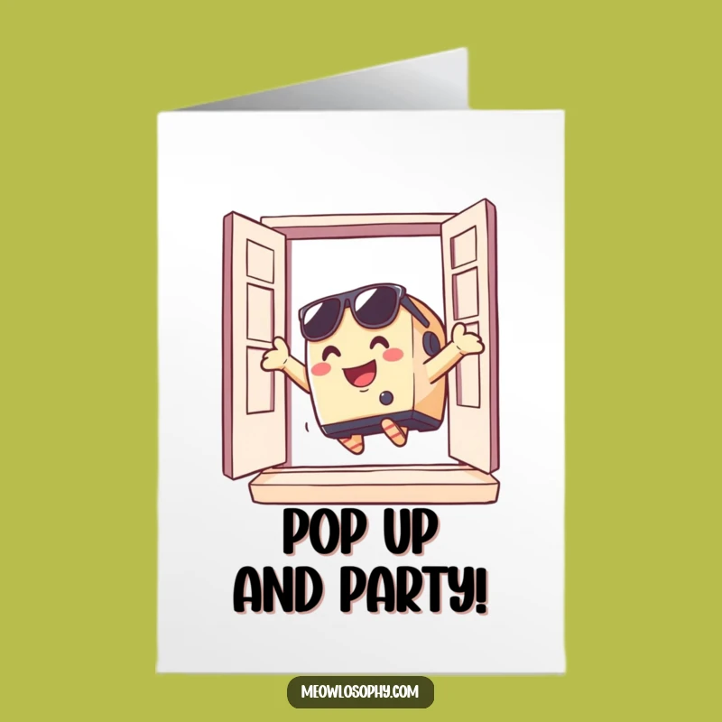 Free Printable Funny Birthday Card: Toaster's Escape - A Hilarious Downloadable Surprise!