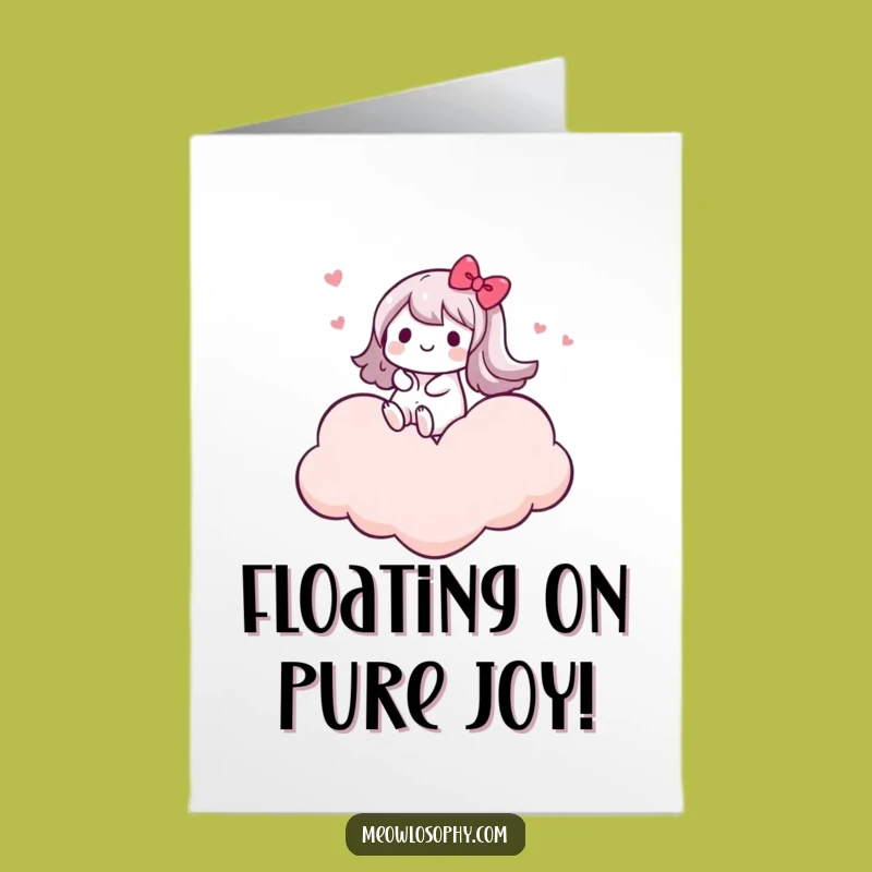 Free Printable Congrats Card: Heart Cloud Celebration! Joyful Downloadable Gift.