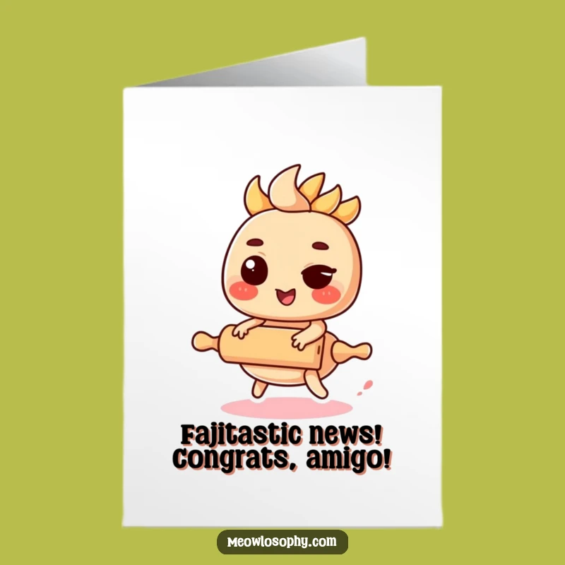 Free Printable Congrats Card: Fajita Roller, Hilarious Downloadable Gift