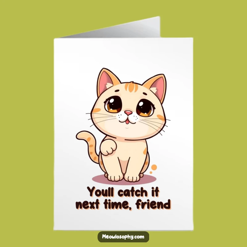 Free Printable Laser Cat Congrats Card: Dazzling Kitty Dot Chase Downloadable