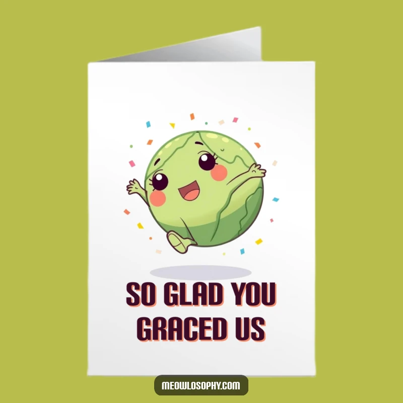 Free Printable Thank You Card: Earth Cartwheel - Funny Downloadable Gift