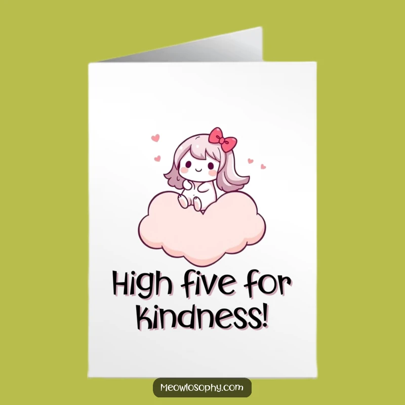 Free Printable Thank You Card: Heart Cloud Gratitude! Joyful Downloadable Gift.