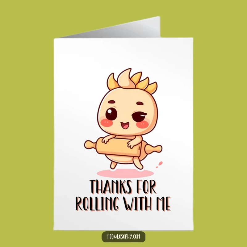 Free Printable Thank You Card: Fajita Roller, Cute Downloadable Gift