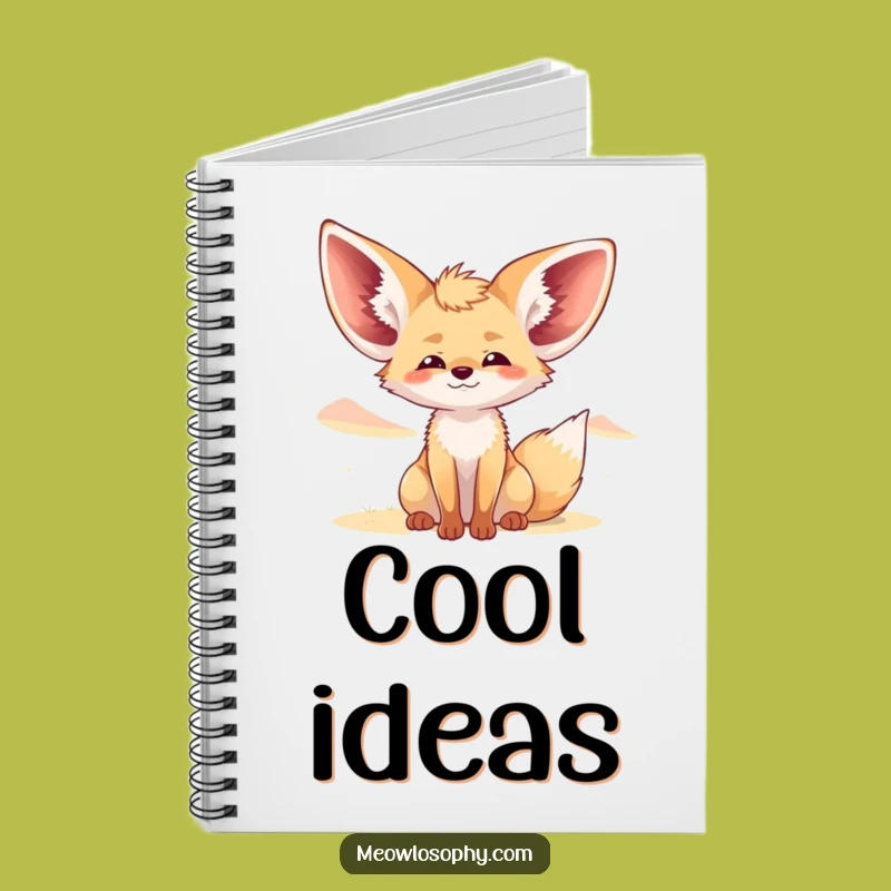 Funny Fennec Fox Notebook: Relaxed Breeze Journal for Calm Thoughts