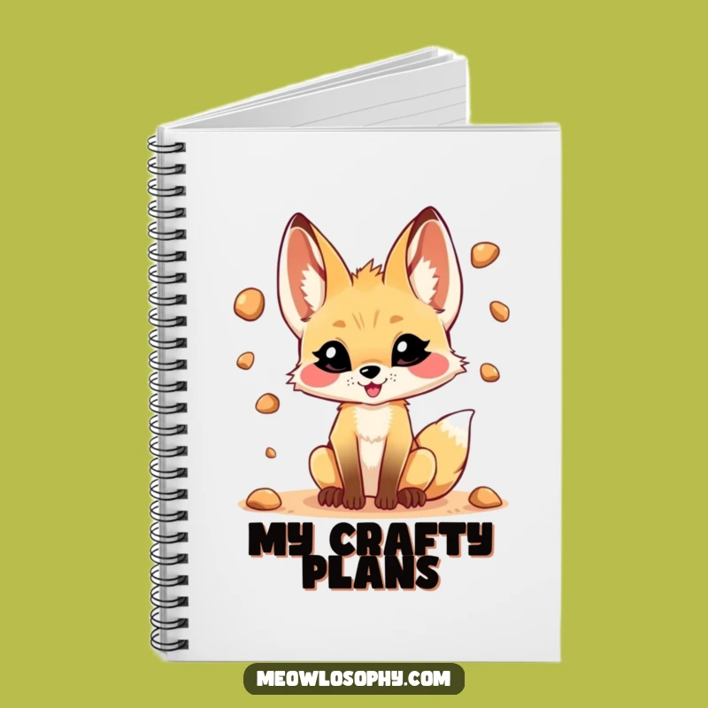 Funny Fennec Fox Juggling Notebook: Capture Ideas with Playful Mischief