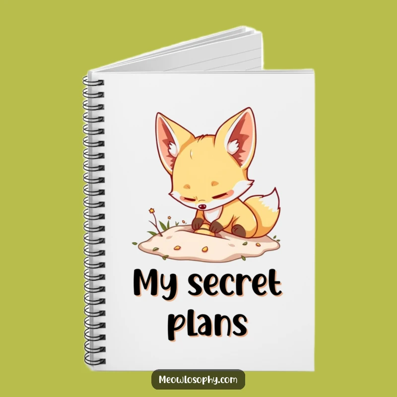 Funny Fennec Fox Notebook: Adorable Journal for Excited Thoughts and Ideas