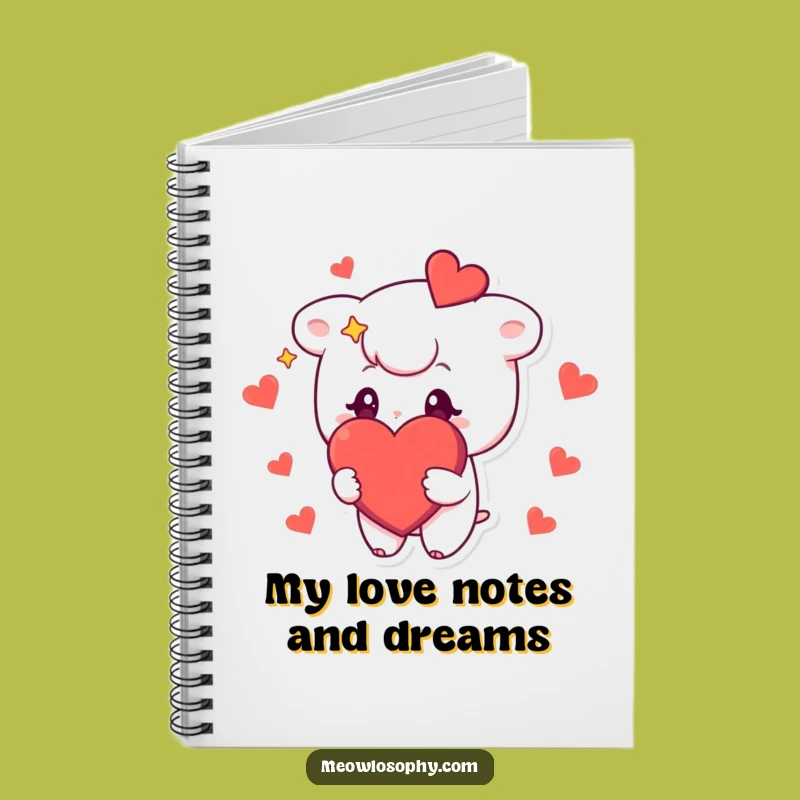 Funny Starry-Eyed Character Notebook: Jot Down Love Notes