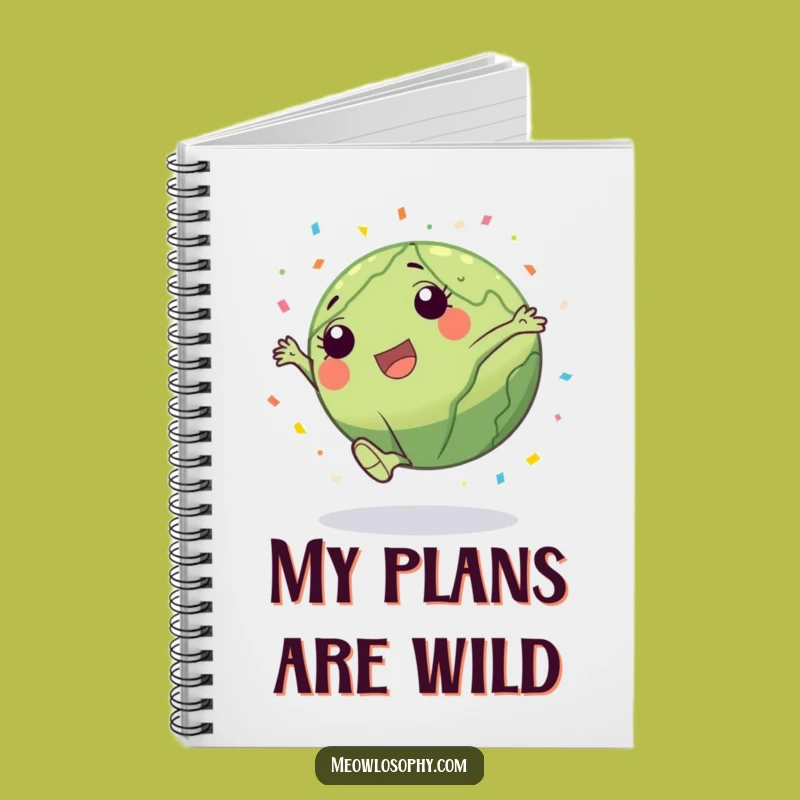 Funny Earth Cartwheel Notebook - Joyful Journal & Hilarious Gift