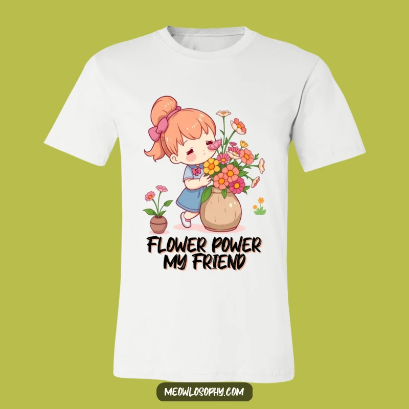 Funny Flower Arranger T-Shirt: Cute Gardener, Floral Apparel Gift