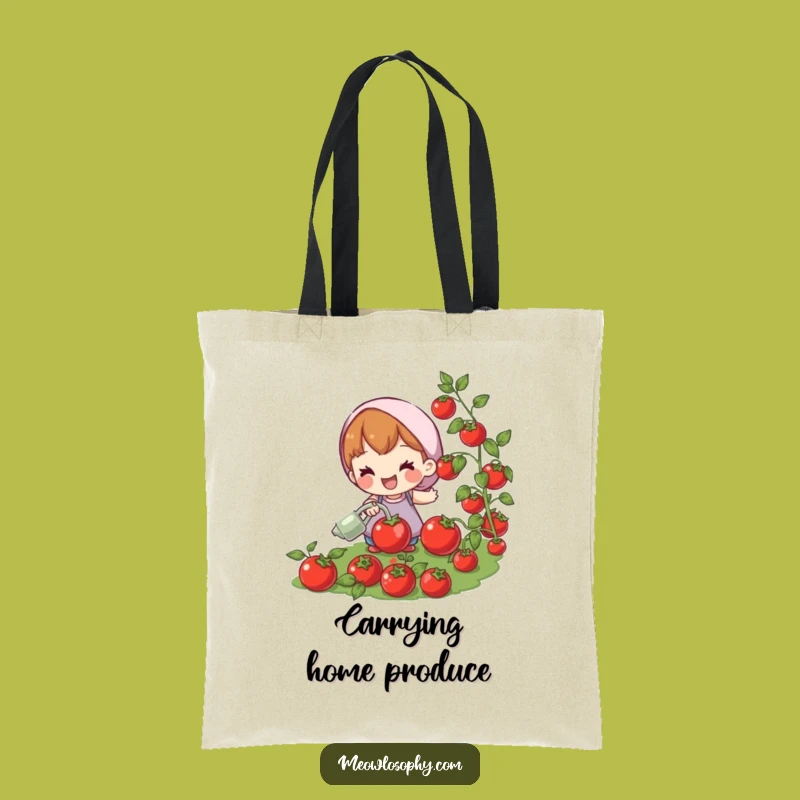 Funny Garden Tote Bag: Spacious & Hilarious Tomato Watering Companion