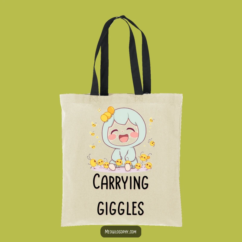 Funny Firefly Laugh Tote Bag: Cute Character Style for a Hilarious Gift