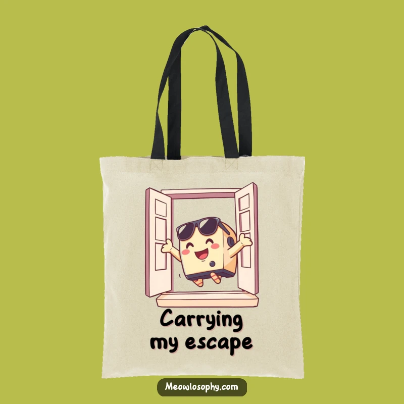 Funny Toaster Getaway Tote Bag: Carry Your Antics with this Quirky Gift